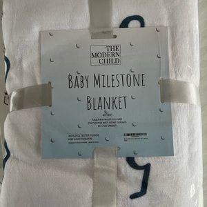 Baby milestone blanket